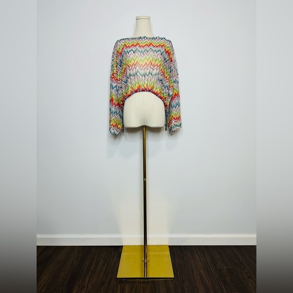 Missoni ZigZag Printed Drawstring Beach Top - Picture 4 of 11